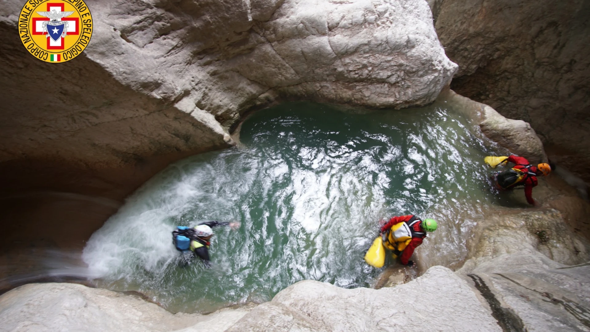 Soccorso Alpino e speleologico del Molise, concluse tre giornate di addestramento in forra. Guarda la gallery fotografica.